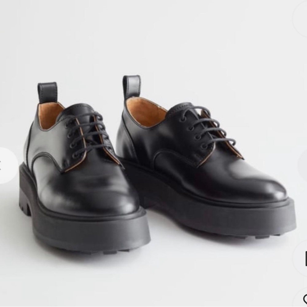 & Other Stories Chunky Leather Oxfords